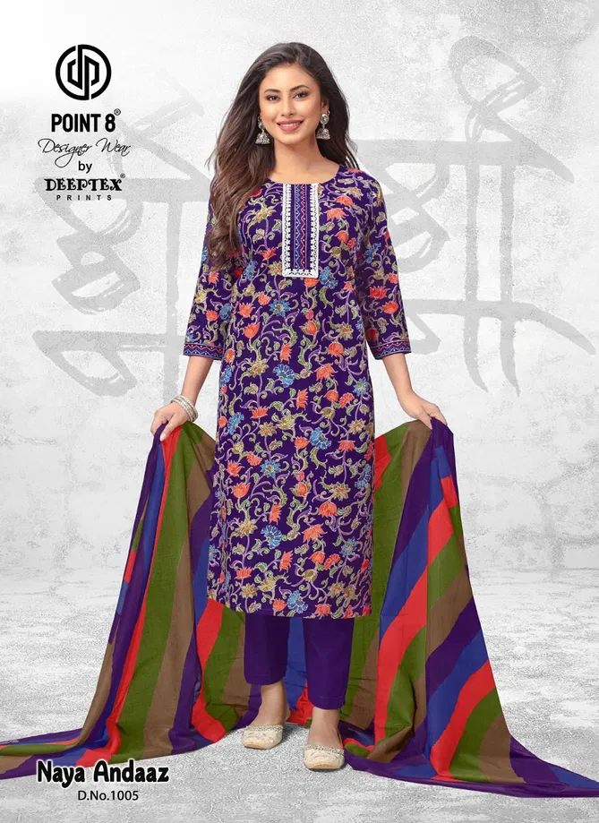 Naya Andaaz Vol 10 By Deeptex Cotton Printed Kurti Bottom With Dupatta Wholesale Price